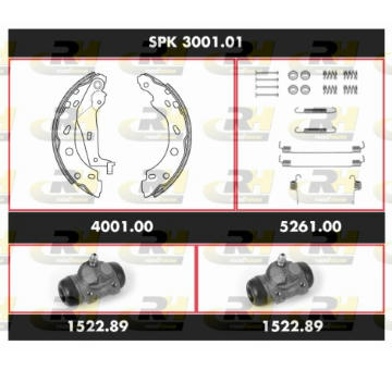 Souprava brzd, bubnova brzda ROADHOUSE SPK 3001.01