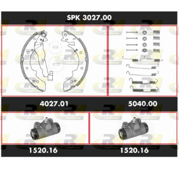 Souprava brzd, bubnova brzda ROADHOUSE SPK 3027.00