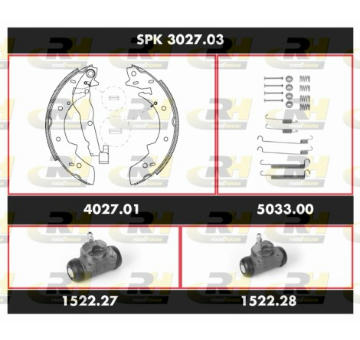 Souprava brzd, bubnova brzda ROADHOUSE SPK 3027.03