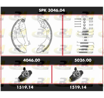 Souprava brzd, bubnova brzda ROADHOUSE SPK 3046.04