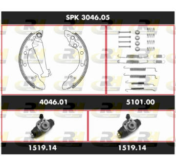 Souprava brzd, bubnova brzda ROADHOUSE SPK 3046.05