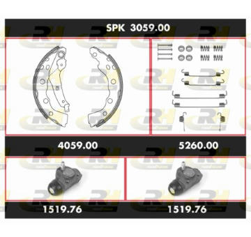 Souprava brzd, bubnova brzda ROADHOUSE SPK 3059.00