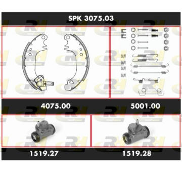 Souprava brzd, bubnova brzda ROADHOUSE SPK 3075.03