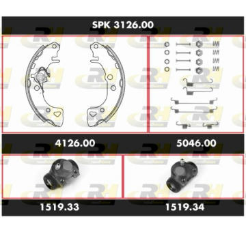 Souprava brzd, bubnova brzda ROADHOUSE SPK 3126.00