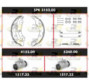 Souprava brzd, bubnova brzda ROADHOUSE SPK 3152.00