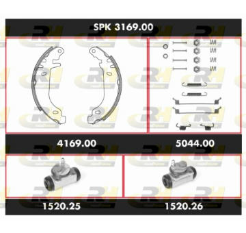 Souprava brzd, bubnova brzda ROADHOUSE SPK 3169.00