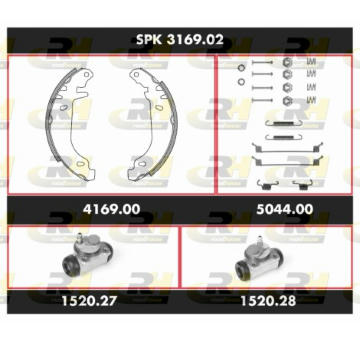 Souprava brzd, bubnova brzda ROADHOUSE SPK 3169.02