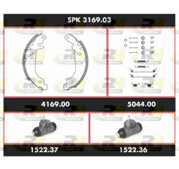 Souprava brzd, bubnova brzda ROADHOUSE SPK 3169.03