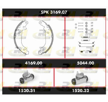 Souprava brzd, bubnova brzda ROADHOUSE SPK 3169.07