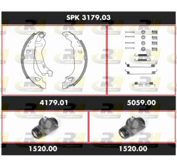Souprava brzd, bubnova brzda ROADHOUSE SPK 3179.03