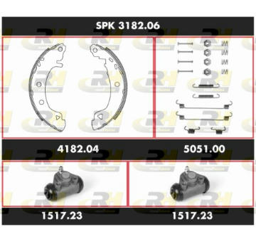 Souprava brzd, bubnova brzda ROADHOUSE SPK 3182.06