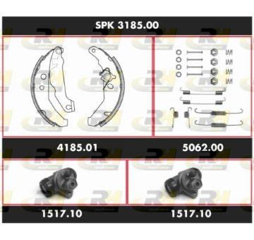 Souprava brzd, bubnova brzda ROADHOUSE SPK 3185.00