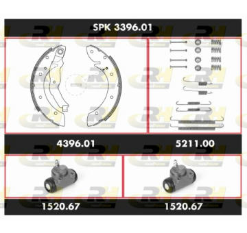 Souprava brzd, bubnova brzda ROADHOUSE SPK 3396.01