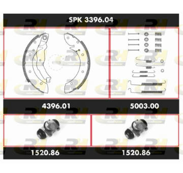 Souprava brzd, bubnova brzda ROADHOUSE SPK 3396.04