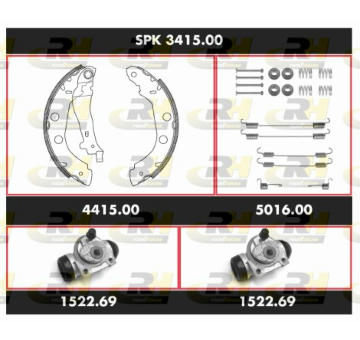 Souprava brzd, bubnova brzda ROADHOUSE SPK 3415.00