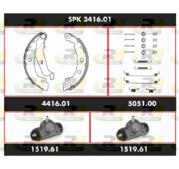 Souprava brzd, bubnova brzda ROADHOUSE SPK 3416.01