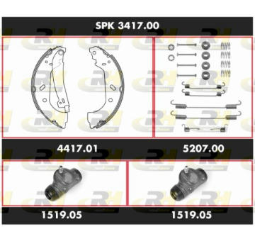 Souprava brzd, bubnova brzda ROADHOUSE SPK 3417.00