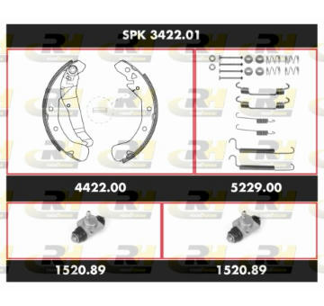 Souprava brzd, bubnova brzda ROADHOUSE SPK 3422.01