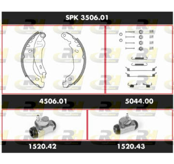 Souprava brzd, bubnova brzda ROADHOUSE SPK 3506.01