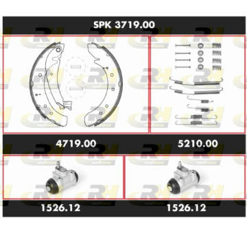 Souprava brzd, bubnova brzda ROADHOUSE SPK 3719.00