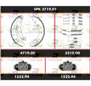 Souprava brzd, bubnova brzda ROADHOUSE SPK 3719.01