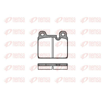 Sada brzdových destiček, kotoučová brzda REMSA 0002.30
