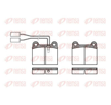 Sada brzdových destiček, kotoučová brzda REMSA 0006.01