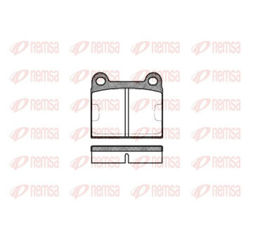 Sada brzdových destiček, kotoučová brzda REMSA 0006.60