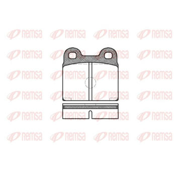 Sada brzdových destiček, kotoučová brzda REMSA 0007.20