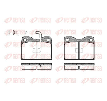 Sada brzdových destiček, kotoučová brzda REMSA 0008.02