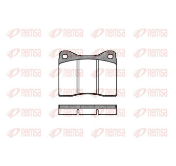 Sada brzdových destiček, kotoučová brzda REMSA 0011.00
