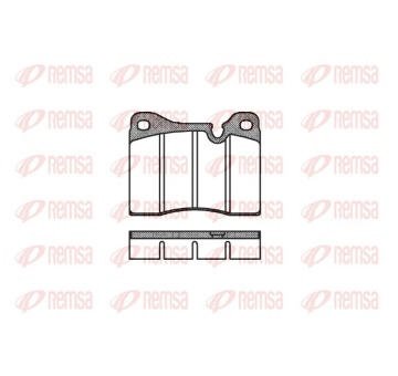 Sada brzdových destiček, kotoučová brzda REMSA 0011.20
