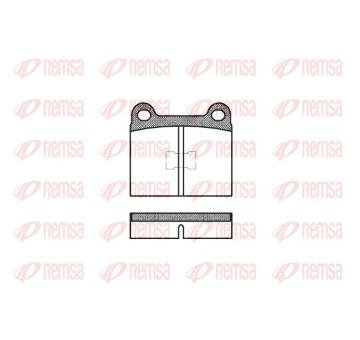 Sada brzdových destiček, kotoučová brzda REMSA 0017.00