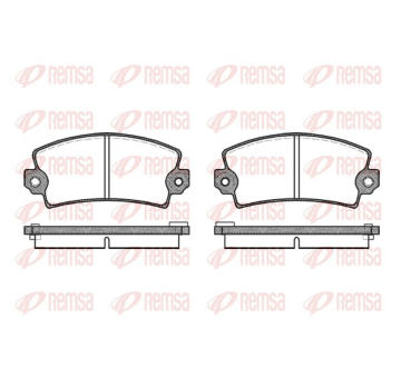Sada brzdových destiček, kotoučová brzda REMSA 0021.06