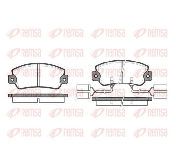 Sada brzdových destiček, kotoučová brzda REMSA 0025.22