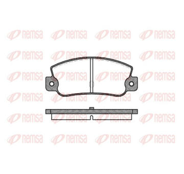Sada brzdových destiček, kotoučová brzda REMSA 0025.30