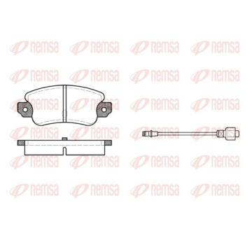 Sada brzdových destiček, kotoučová brzda REMSA 0028.02