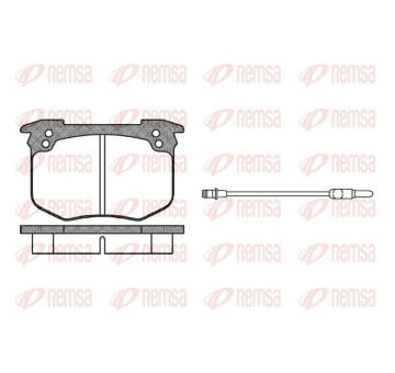 Sada brzdových destiček, kotoučová brzda REMSA 0030.02