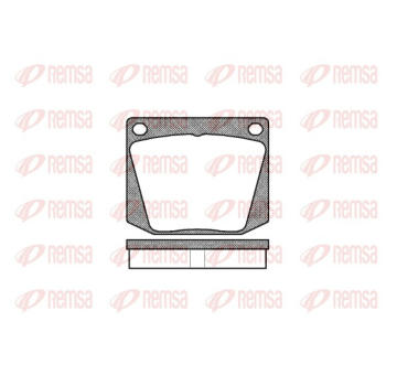 Sada brzdových destiček, kotoučová brzda REMSA 0038.00