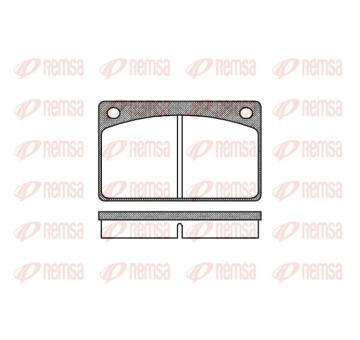Sada brzdových destiček, kotoučová brzda REMSA 0042.00