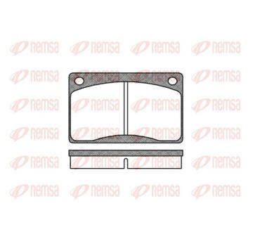 Sada brzdových destiček, kotoučová brzda REMSA 0042.30
