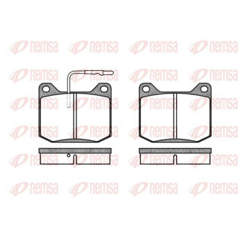 Sada brzdových destiček, kotoučová brzda REMSA 0045.32