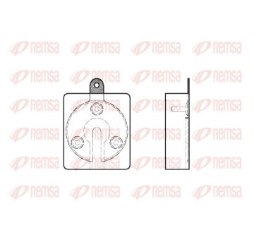 Sada brzdových destiček, kotoučová brzda REMSA 0059.00