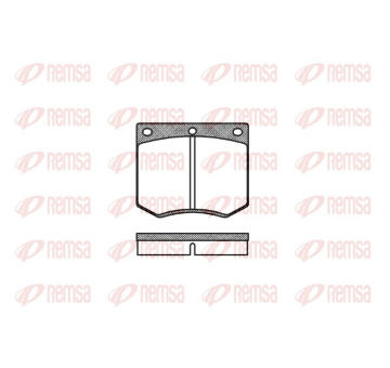 Sada brzdových destiček, kotoučová brzda REMSA 0063.00