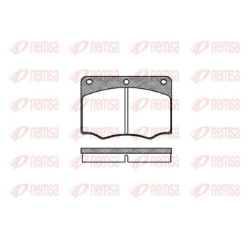 Sada brzdových destiček, kotoučová brzda REMSA 0064.00