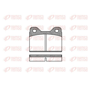 Sada brzdových destiček, kotoučová brzda REMSA 0073.00