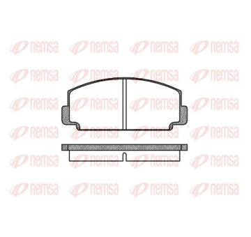 Sada brzdových destiček, kotoučová brzda REMSA 0075.00