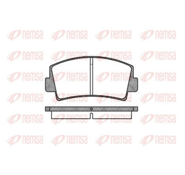 Sada brzdových destiček, kotoučová brzda REMSA 0078.00