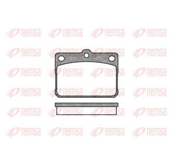 Sada brzdových destiček, kotoučová brzda REMSA 0079.20