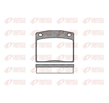 Sada brzdových destiček, kotoučová brzda REMSA 0083.10